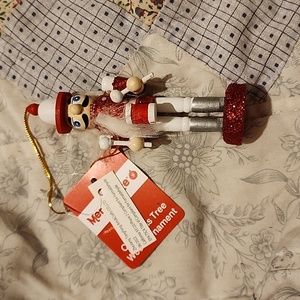 Merry Brite Wooden Nutcracker Soldier Ornament